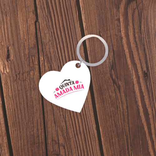 Llavero en forma de corazón